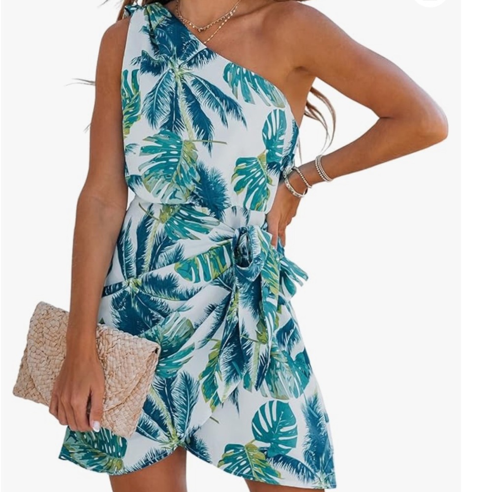 Cupshe One Shoulder Self-Tie Dress